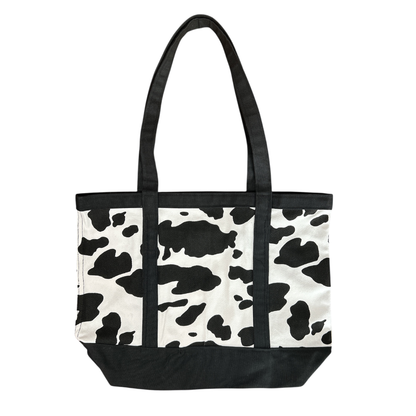 Cow Print Deluxe Tote